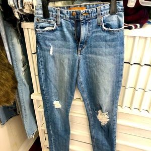 High Waisted Ankle Jeans